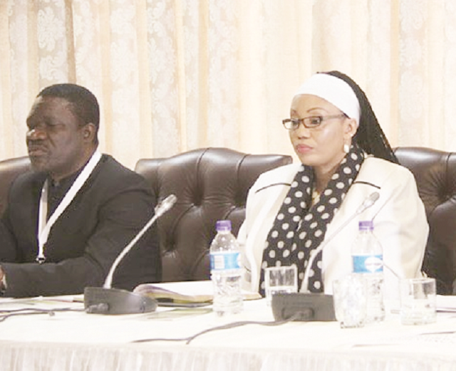 Zimbabwe Electoral Commission chairperson Justice Priscilla Chigumba and Chief Elections Officer Mr Utoile Silaigwana